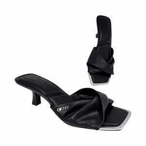 DKNY Jolaine Twist Slide Sandals Black Size 7M